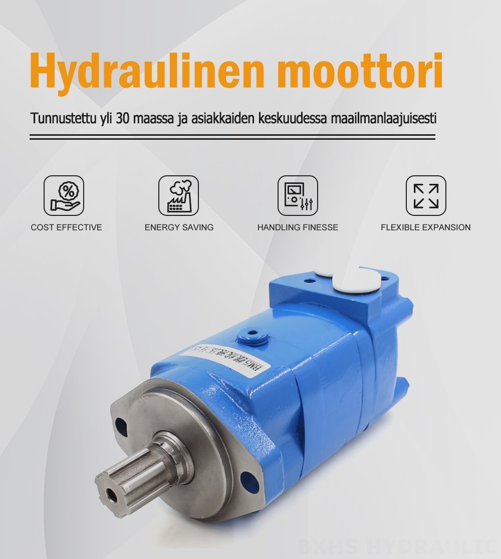 BM5_sykloidihydraulimoottori-3 125 cc/kierros 75 l/min Hydraulimoottori